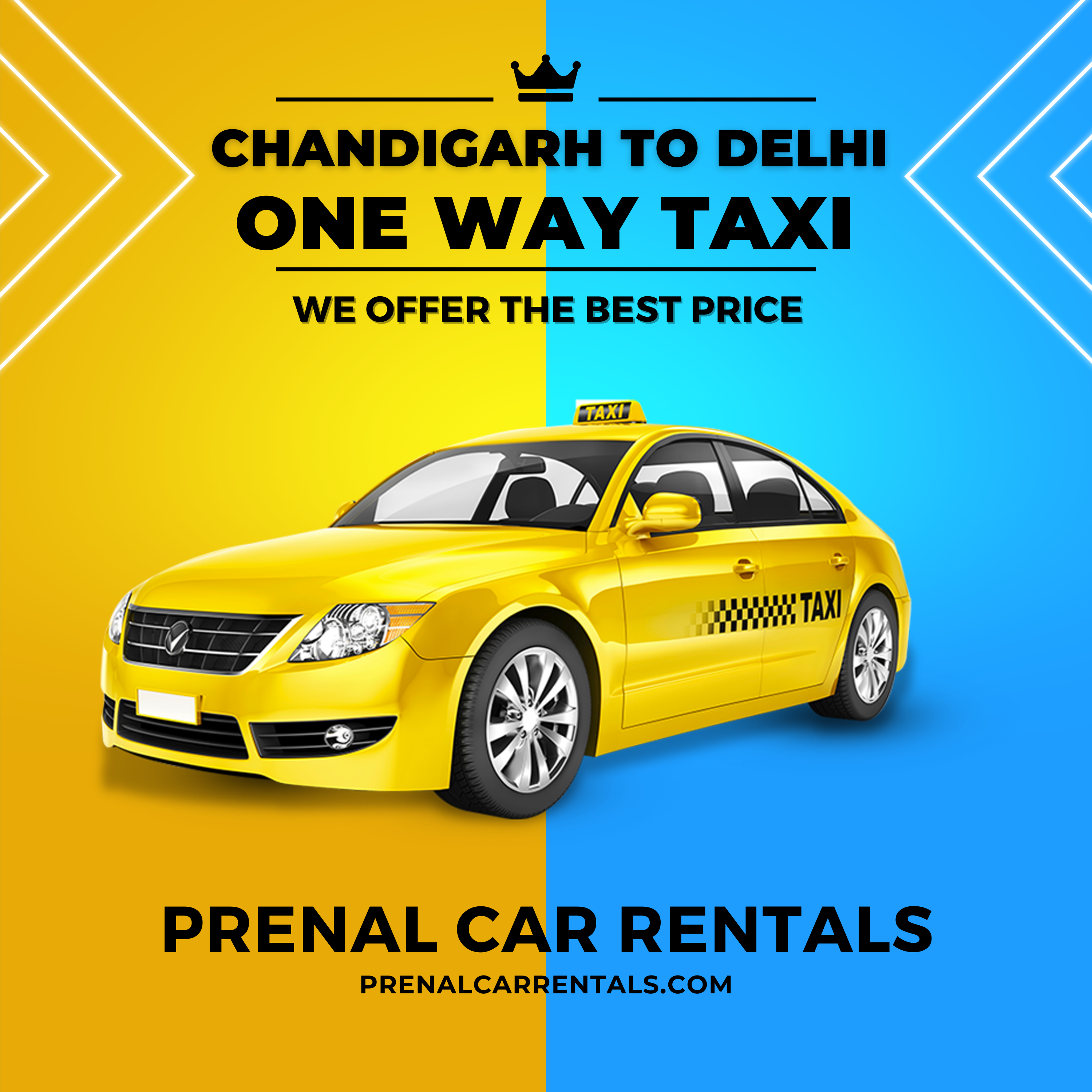 Chandigarh To Delhi Taxi